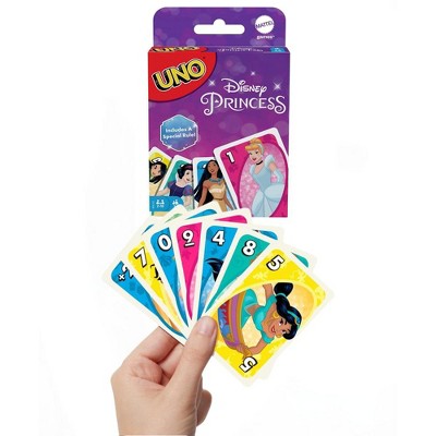 Mattel Card Games - The Classic Game of UNO - Disney Princesses Series Family Game Night