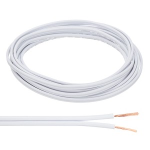 Unique Bargains Tinned Copper Insulated Heat Resistant PVC Covered 300V SPT-1 Round Wire 18AWG - 1 of 4