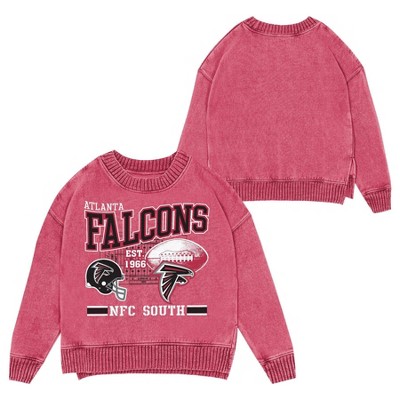 NFL Atlanta Falcons Women's Long Sleeve Fashion Fleece Sweatshirt