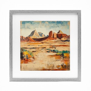 Stupell Industries Wild West Desert Impression Framed Print Under Glass - 1 of 4