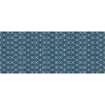 Tempaper 3' x 7'6" Mudcloth Indoor/Outdoor Vinyl Floor Rug