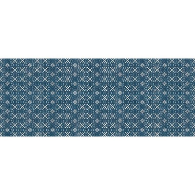 Tempaper 3' x 7'6" Mudcloth Indoor/Outdoor Vinyl Floor Rug