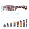 Unique Bargains Anti-Static Hair Comb Wide Tooth for Thick Curly Hair Hair Comb Detangling Comb For Wet and Dry Beige 1 Pcs - 4 of 4