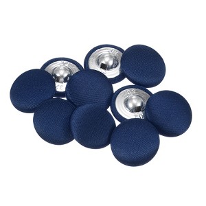 Unique Bargains Blouses Sweater Round Aluminum Cotton Fabric Cloth Covered Buttons 10 Pcs - 1 of 4