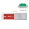 Unique Bargains Acrylic Magnetic Adhesive Decor Home Business Vacant/Occupied Sign 2 Pcs - 2 of 4