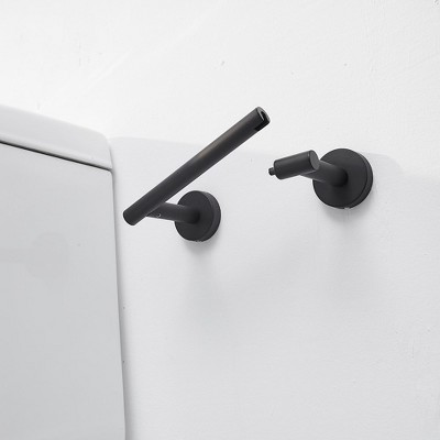 Matte Black Stainless Steel Wall Mounted Toilet Paper Holder