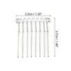 Unique Bargains No Slip Hair Side Combs Accessories Metal For All Age 4 Pcs - 2 of 4