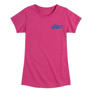 Girls' - Barbie - Ken Emotion Grid Fitted Short Sleeve Graphic T-Shirt - 1 of 4