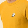 Dalix Ghost Embroidered Crewneck Long Sleeve Sweatshirt Fleece Men - 4 of 4