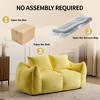 Whisen Giant Bean Bag Couch Ultra Soft Fluffy Loveseat Oversized Chase Lounge Chair with Pillows - 4 of 4