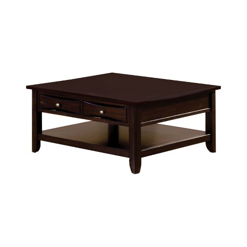 Langen Modern 2 Drawer Square Cocktail Table Brown Iohomes Target