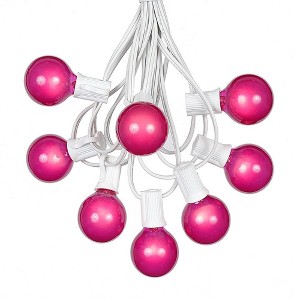 Novelty Lights 25 Feet G40 Globe Outdoor Patio String Lights, White Wire - 1 of 4