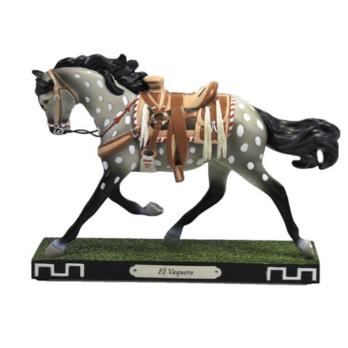 Trail Of Painted Ponies El Vaquero Horse - One Figurine 6.0 Inches - Saddle  Spotted - 6008348 - Polyresin - Multicolored