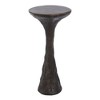 Uttermost Milan Outdoor Drink Table-Contemporary Dark Concrete with Subtle Bronze Hues - 4 of 4
