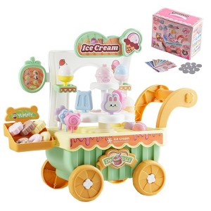 Ice Cream Cart with 27 PC Accessories & Money, Sound/Light - 1 of 4