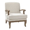 Quentin  Farmhouse Style Wooden Armchair with Comfortable Backrest and Cushion | ARTFUL LIVING DESIGN - 2 of 4