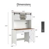 Anybear 47" Farmhouse Executive Desk with Drawers - 3 of 4