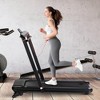 2 In 1 Walking Pad Treadmill with Incline, Folding Treadmill with LED Display, Handle Bar, Portable Treadmill for Walking Jogging Running - 3 of 4