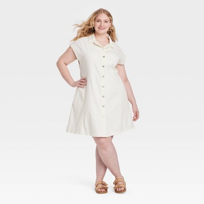 Women's Denim Flouncy Dress - Universal Thread™