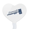 Brandeis University Secondary Logo Heart Love Cupcake Picks Toppers Decoration Set of 6 - 2 of 4
