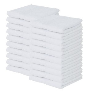 Splash Zero Twist 100% Ring Spun Cotton Face Washcloth Set – Reversible, 550 GSM, Soft, Lightweight, Highly Absorbent Towels for Bathroom - 1 of 4