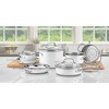 Cuisinart Chef's Classic 11pc Stainless Steel Series White Cookware Set - CSMW-11G - image 2 of 3