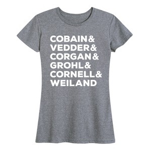 Women's - Instant Message - Grunge Stars Short Sleeve Graphic T-Shirt - 1 of 4