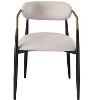 GDFStudio Wiers Modern Upholstered Dining Chair with Metal Frame (Set of 2) - 4 of 4