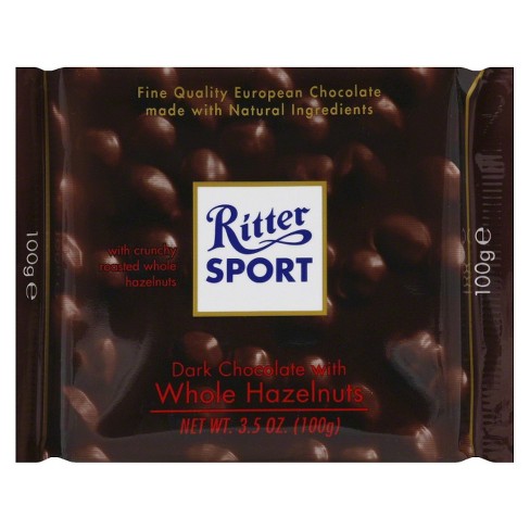 chocolate dark ritter sport hazelnuts 5oz whole bar target