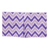 Bacati - MixNMatch Purple Zigzag Crib/Toddler ruffles/skirt - 3 of 3