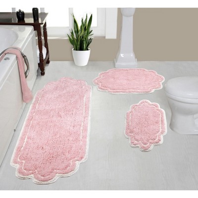 Allure Collection Cotton Tufted Bath Rug Set Set of 3 - Home Weavers