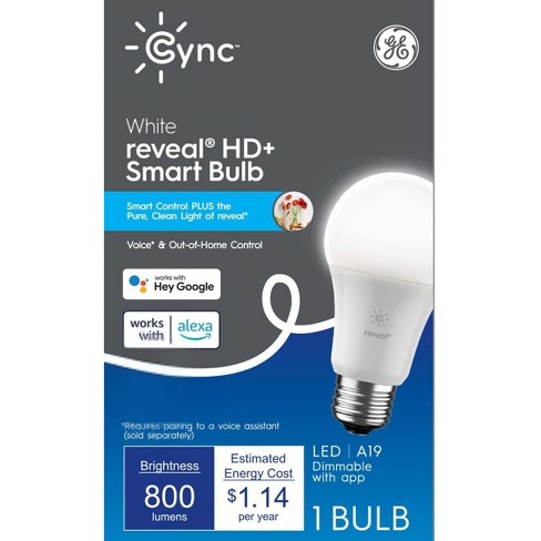 GE CYNC Reveal Smart A19 LED Light Bulbs White - image 1 of 4