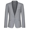 Cloudstyle Men's Suit Jacket One Button Slim Fit Sport Coat Business Daily Blazer - 2 of 4
