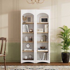 72"H Free Standing 5 Tier Bookshelf,Modern Bookcase With Adjustable Shelves,Storage Bookshelf For Living Room,Display Cabinets -Maison Boucle - 1 of 4