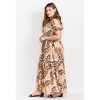 Avenue Women's Plus Size Sophia Shirred Bodice Maxi Dress - 4 of 4