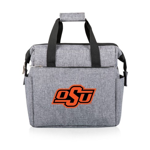 NCAA Oklahoma State Cowboys Insulated Lunch Cooler Bag with Zipper Closure Black 