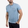CULTURA Men's Short Sleeves 100% Cotton Polo With Jaquard Rib And Chest Rib Pocket - 4 of 4