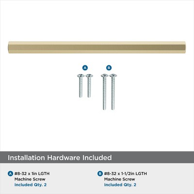 Golden Champagne 5-1/16 inch Center-to-Center Bar Cabinet Pull