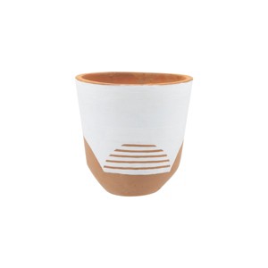 Large Natural Terracotta Painted Planter - Foreside Home & Garden - 1 of 4