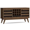 WyndenHall Wright Sideboard with Wine Storage Rustic Natural Aged Brown - 2 of 4