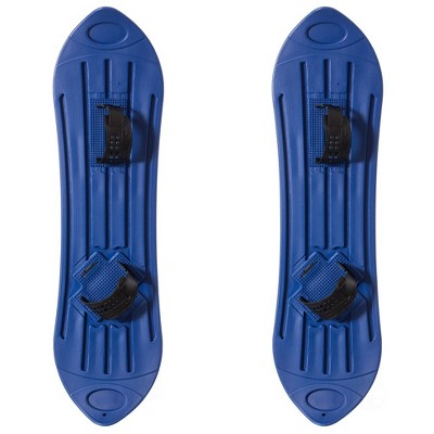 Kids Plastic Outdoor Snowboard Ice Sled, Single-Person, Kids over 5 Years, Blue