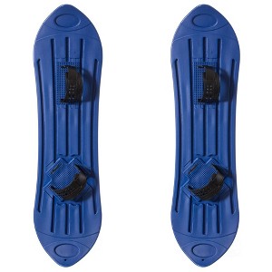 Kids Plastic Outdoor Snowboard Ice Sled, Single-Person, Kids over 5 Years, Blue - 1 of 4