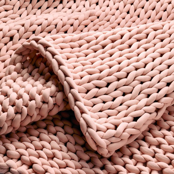 Cobija Ponderada de Tejido de Punto Sólido 50"x70" 12lbs - Casaluna™ 3