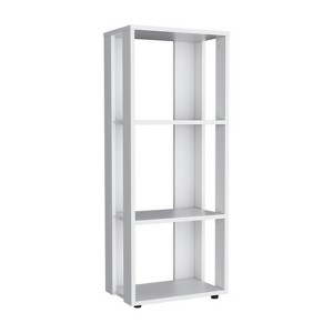 VYNXARIA 39" Tall Four-Tier Bookcase, Living Room, Storage Cabinet - 1 of 4