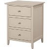 Passion Furniture Daniel 3-Drawer Nightstand (25 in. H x 19 in. W x 15 in. D) - 2 of 4