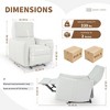 Okak Electric Power Recliner Chair Accent Chair Wall Hugger Recliner with USB Port Recliner Sofa Armchair for Living Room Bedroom - 4 of 4