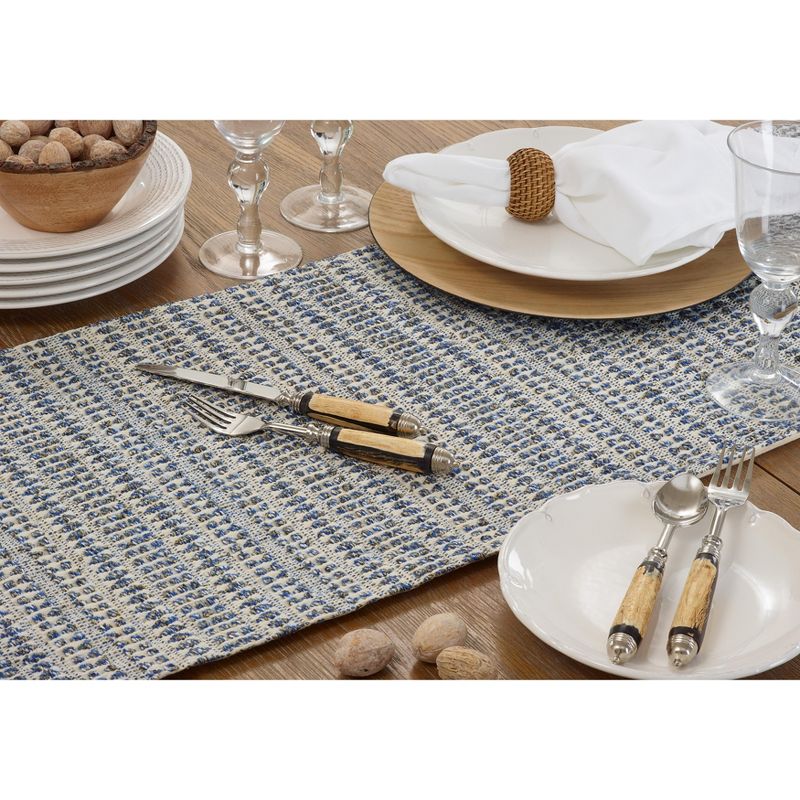 Saro Lifestyle Table Runner With Woven Line Design, 5 of 6
