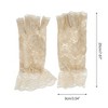 Unique Bargains Women's Half Finger Lace Floral Sunblock Fingerless Gloves 1 Pair - 3 of 4