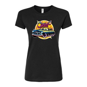 Women's - Disney - Classic Doc Hudson Car Show Ready Juniors Fitted Graphic T-Shirt - 1 of 3