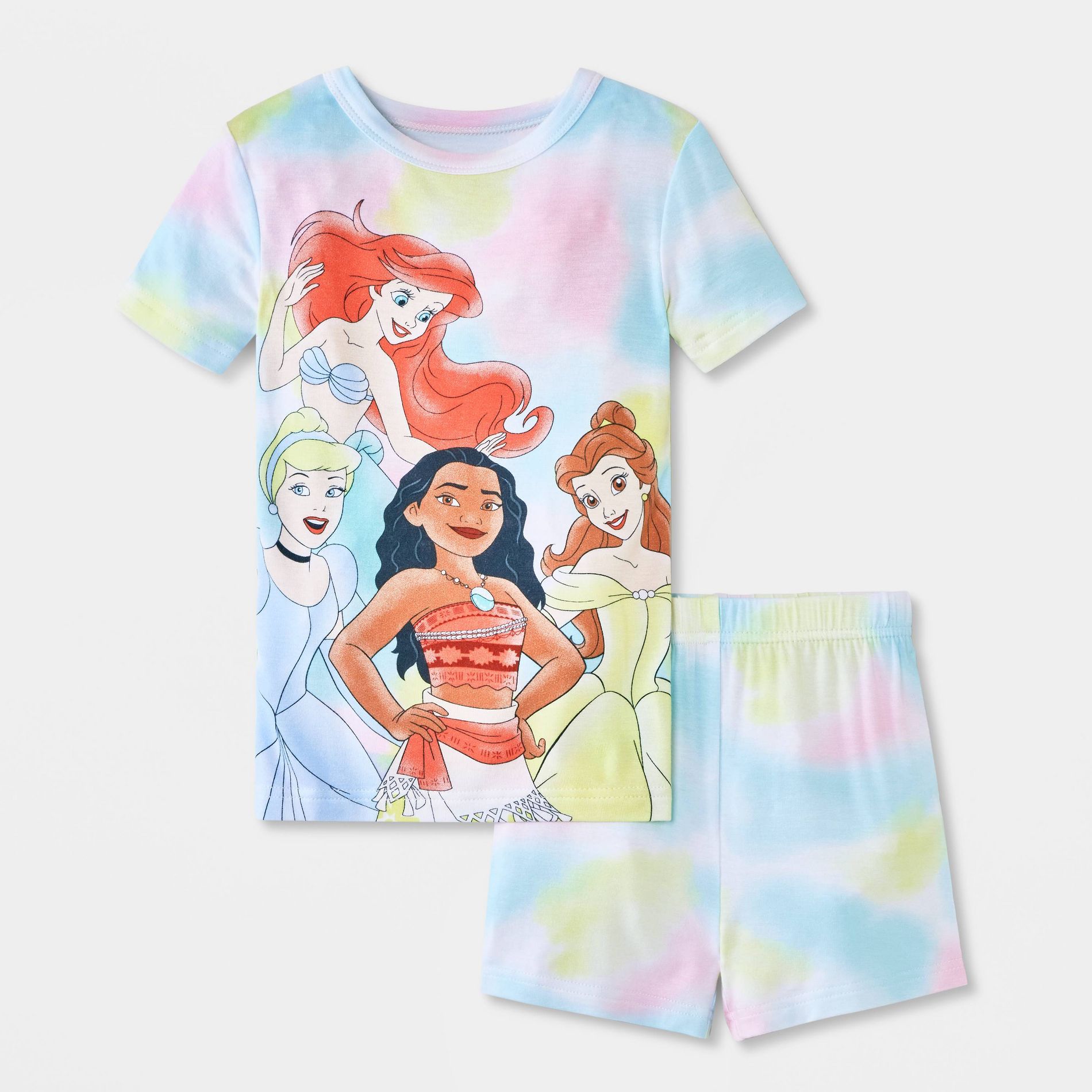 Toddler Girls' 2pc Disney Princess Short Sleeve Viscose Set